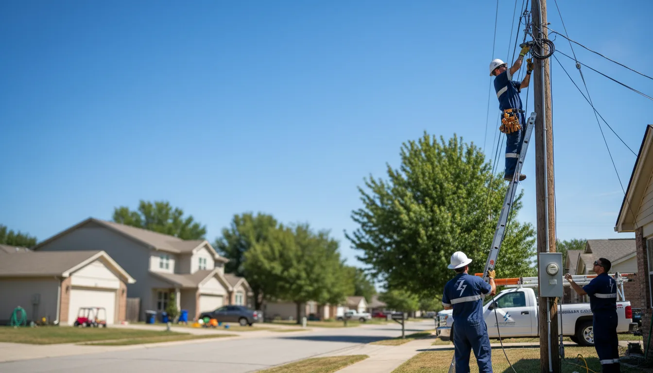 Residential electrician providing installation services in Green Valley, IL